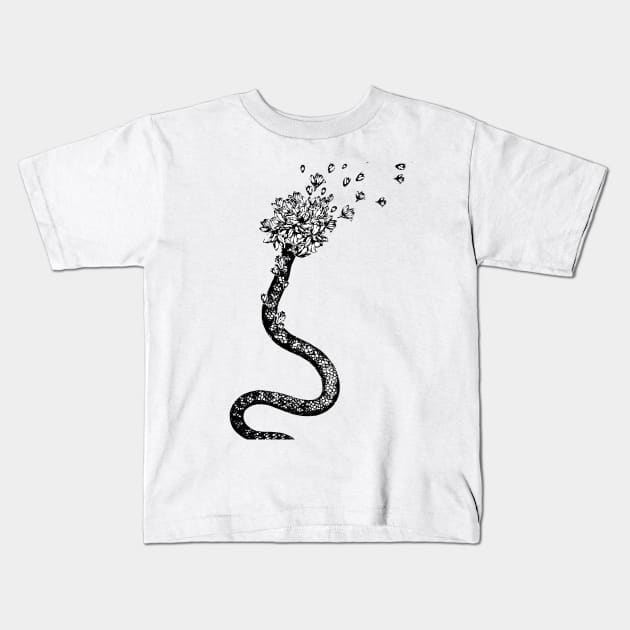 Action Camp - Dissonance Snake Kids T-Shirt by ActionCamp